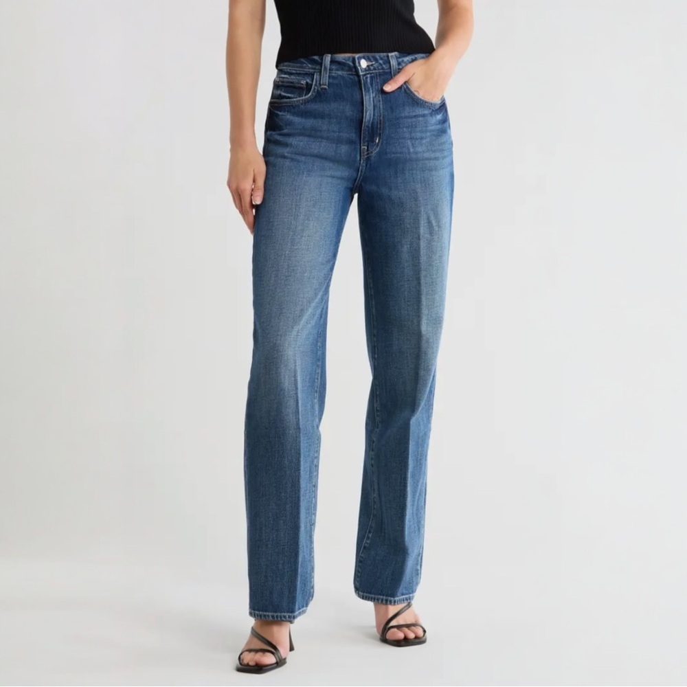 L'AGENCE Jones Ultra High Rise Stovepipe Straight Jeans in Arco Size 24‎
